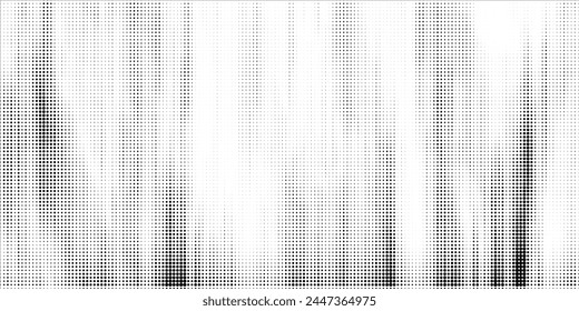 Halftone faded gradient texture. Grunge halftone grit background. White and black sand noise wallpaper. Retro pixilated vector backdrop