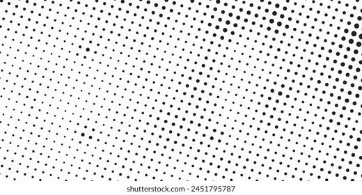 Halftone faded gradient texture. Grunge halftone grit background. White and black sand noise wallpaper. Retro pixilated vector backdrop