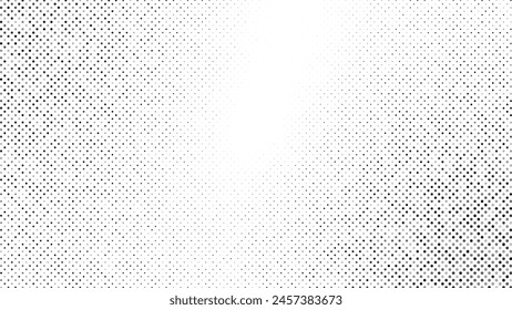 Halftone faded gradient texture. Grunge halftone grit background. White and black sand noise wallpaper.
