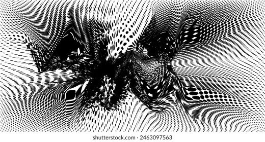 Textura degradada de semitonos descoloridos. Fondo grunge de grano de medio tono. Fondo de pantalla de arena blanca y negra.