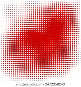 Halbton verblasste Gradientenstruktur. Grunge Halbton Grit Hintergrund. Roter Sand Lärm Bildschirmhintergrund. Retro pixeliger Hintergrund. Nicht KI, Vektorillustration.