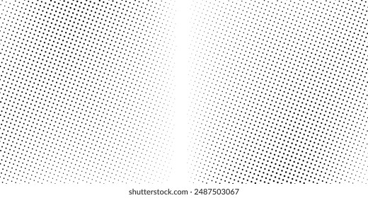 Halftone faded gradient texture. Grunge halftone grit background. White and black sand noise wallpaper. Retro pixilated vector backdrop