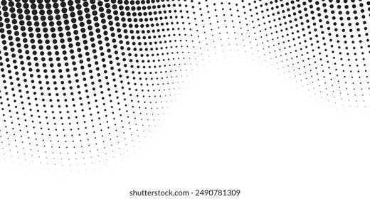 Halftone faded gradient texture. Grunge halftone grit background. White and black sand noise wallpaper. Retro pixilated vector backdrop