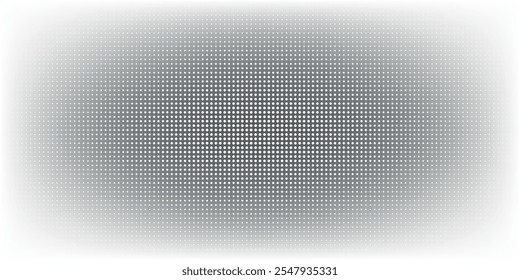 Halftone faded gradient texture. Grunge halftone grit background. White and black sand noise wallpaper. Retro pixilated vector backdrop