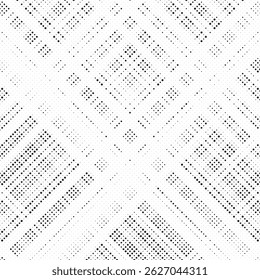 Halftone faded gradient texture. Grunge halftone grit background. White and black sand noise wallpaper. Retro pixilated vector backdrop	