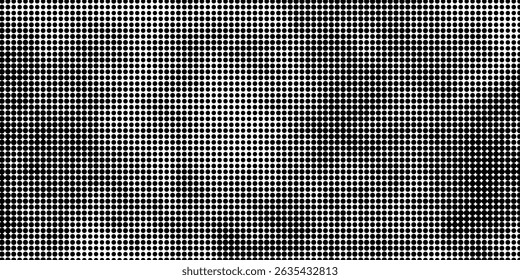 Textura de gradiente desbotado de meio-tom. Fundo de grão de meio-tom grunge. Papel de parede de ruído de areia branca e preta. Tela de fundo de vetor com pixels retrô
