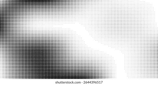 Textura degradada semitono. Fondo de grano de semitono Grunge. Fondo de pantalla de ruido de arena blanca y negra. Fondo de Vector pixilado retro