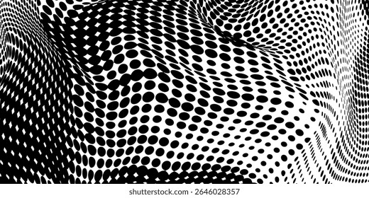 Textura degradada semitono. Fondo de grano de semitono Grunge. Vector de Fondo de pantalla de ruido de arena blanca y negra
