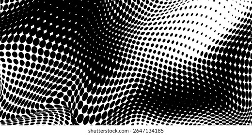Halftone faded gradient texture. Grunge comic background. White and black sand noise wallpaper modern

