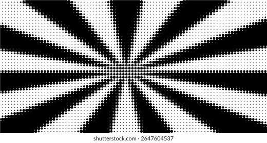 Halftone faded gradient texture. Grunge halftone grit background. White and black sand noise wallpaper. Retro pixilated vector backdrop. eps10