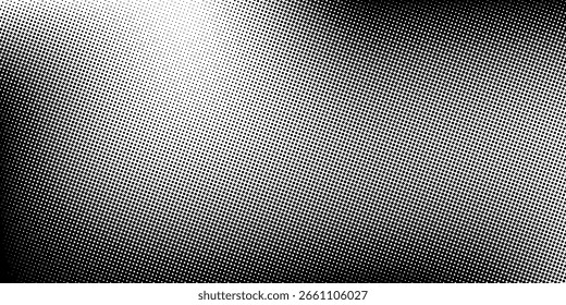 Textura degradada semitono. Fondo de grano de semitono Grunge. Fondo de pantalla de ruido de arena blanca y negra. Fondo de Vector pixilado retro