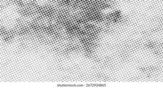 Textura de gradiente desbotado de meio-tom. Fundo de grão de meio-tom grunge. Papel de parede de ruído de areia branca e preta. Vetor retropixilado de fundo.eps10