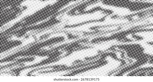 Farbverlauf mit Halbtonanzeige. farbiger, halbtoniger Hintergrund. Weiße und schwarze Sandrauschtapete. Vektorhintergrund mit Retro-Pixel