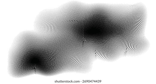 Textura degradada semitono. Fondo de grano de semitono Grunge. Fondo de pantalla de ruido de arena blanca y negra. Fondo de Vector pixilado retro