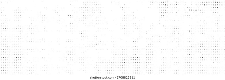 Textura degradada semitono. Fondo de grano de semitono Grunge. Fondo de pantalla de ruido de arena blanca y negra.