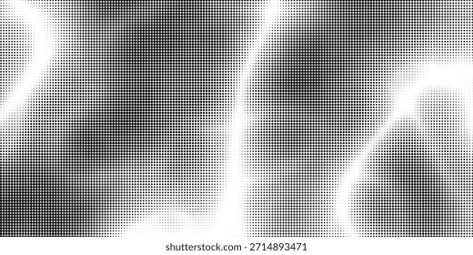 Textura degradada semitono. Fondo de grano de semitono Grunge. Fondo de pantalla de ruido de arena blanca y negra. Fondo de Vector pixilado retro