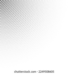 Halftone fading texture. Comic style grain background. Pop art grunge texture. Round particles and speckles wallpaper. Pixelated gradient vector