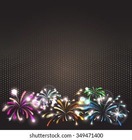 Halftone Fireworks