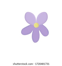 Halftone flowerCan be use for banner, infographics. Flat style vector illustration isolated on background. Vector illustration