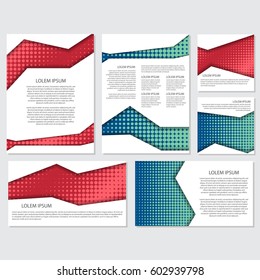 halftone Flyer style background Design Template,Vector Illustration