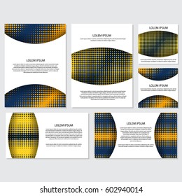 halftone Flyer style background Design Template,Vector Illustration