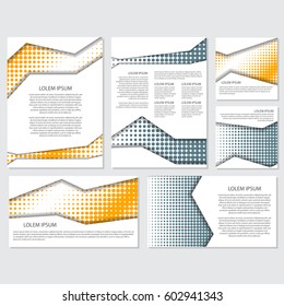 halftone Flyer style background Design Template,Vector Illustration