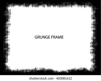 Halftone frame background - Logo Design Element. Abstract vector template