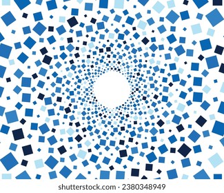 fondo geométrico semitónico de los rombos, elegante fondo tecnológico de partículas rhombus, efecto abisal