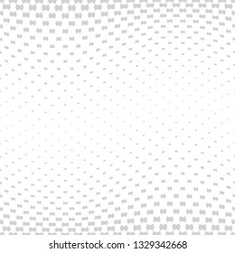 halftone geometric border pattern vector