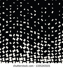 halftone geometric border pattern vector