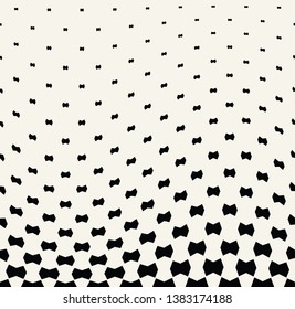 halftone geometric border pattern vector
