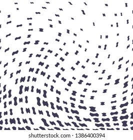 halftone geometric border pattern vector