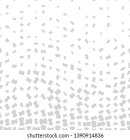 halftone geometric border pattern vector