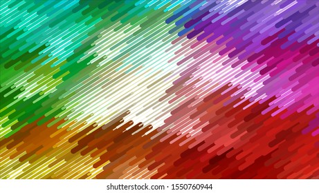 Halftone geometric design with a set of colorful abstract rhombuses. Multicolor, rainbow vector layout with lines, rectangles. Decorative design in an abstract style with rectangles.