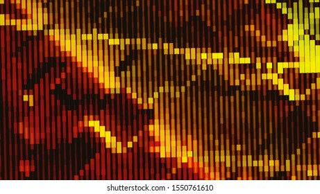 Halftone geometric design with a set of colorful abstract rhombuses. Multicolor vector layout with lines, rectangles. Decorative design in an abstract style with rectangles.