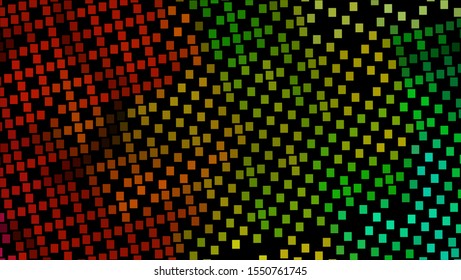 Halftone geometric design with a set of colorful abstract rhombuses. Multicolor vector layout with lines, rectangles. Decorative design in an abstract style with rectangles.