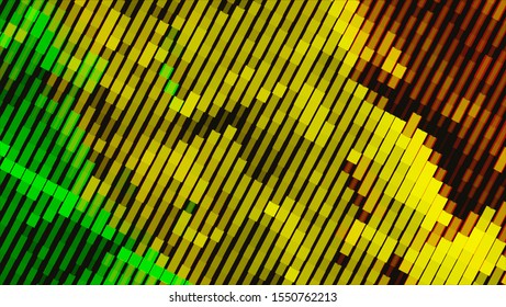 Halftone geometric design with a set of colorful abstract rhombuses. Multicolor, rainbow vector layout with lines, rectangles. Decorative design in an abstract style with rectangles.