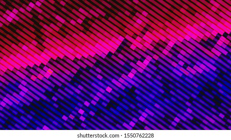 Halftone geometric design with a set of colorful abstract rhombuses. Multicolor, rainbow vector layout with lines, rectangles. Decorative design in an abstract style with rectangles.