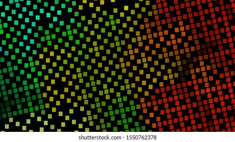 Halftone geometric design with a set of colorful abstract rhombuses. Multicolor, rainbow vector layout with lines, rectangles. Decorative design in an abstract style with rectangles.