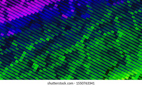 Halftone geometric design with a set of colorful abstract rhombuses. Multicolor, rainbow vector layout with lines, rectangles. Decorative design in an abstract style with rectangles.