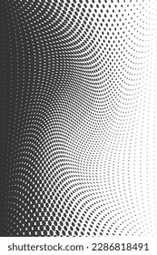 Halftone geometrisches Hexagon. Textur abstrakte geometrische Technologie Hintergrund. Minimale technische Tapete. Vektorgrafik.