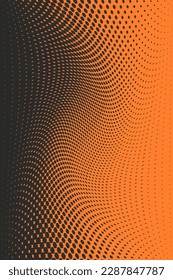 Halftone geometric hexagon. Texture abstract geometric technology background. Minimal style tech wallpaper. Vector illustration.