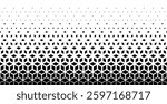 Halftone geometric pattern. Black and white abstract background.