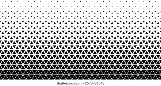 Halftone geometric pattern. Black and white abstract background.