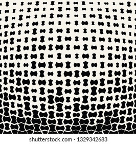 halftone geometric vector border pattern