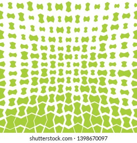 halftone geometric vector border pattern