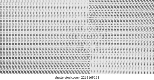 Fondo de triángulos monocromo geométrico de semitono. Patrón abstracto con triángulos diagonales en diferentes tamaños. Ilustración vectorial.