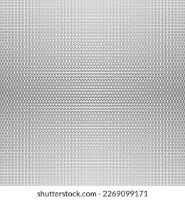 Halftone geometrical monochrome triangles background. Abstract seamless pattern with triangles in varying sizes. Vector illustration.