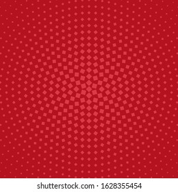 Halftone geometrical round square pattern background - abstract vector design with squares