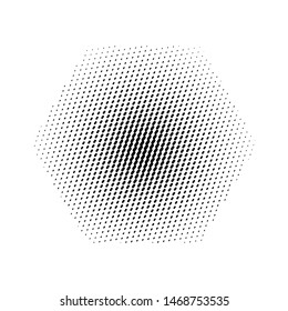 Halftone. Glitter abstract illustration with black drops. Pop art template.